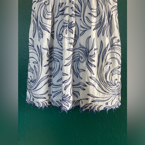 ANTONIO MELANI White and Blue Sundress GUC size 6 - Picture 2 of 11